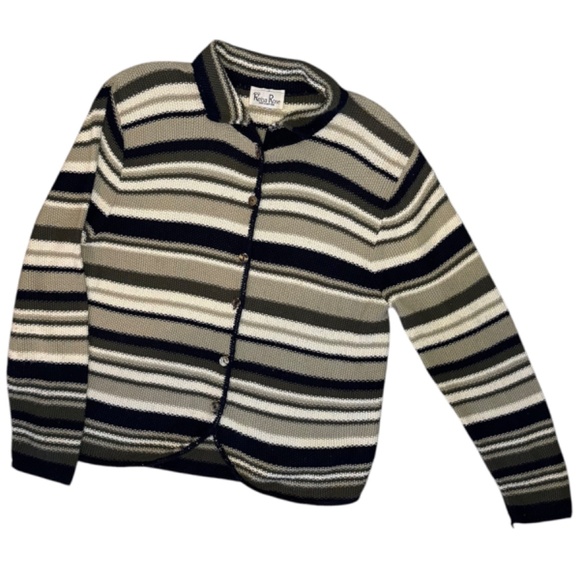 Vintage Reba Rose Button Up Sweater - Picture 5 of 9